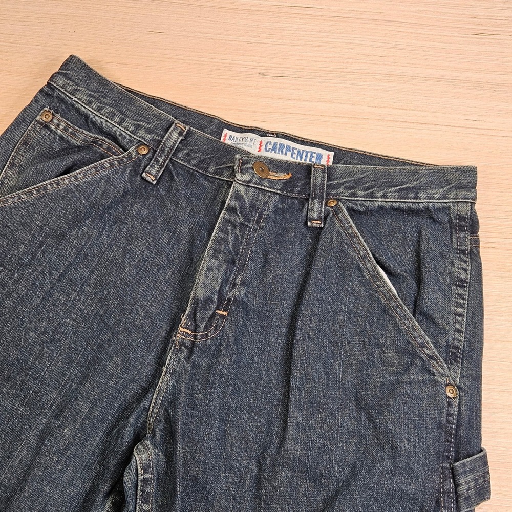 Baileys Pt Carpenter Jeans Mens 30x30 Blue Denim Workwear Loose Fit BP103BI